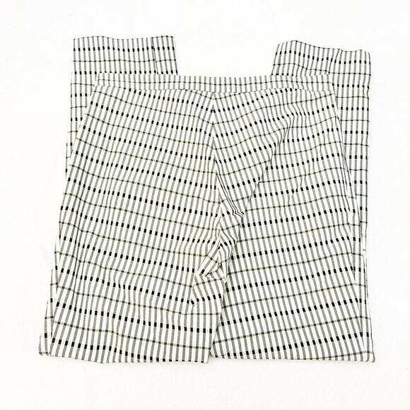Theory Classic Skinny Pant Viscose Print Plaid Patterned Slack Stretch Size 4 - Picture 5 of 8